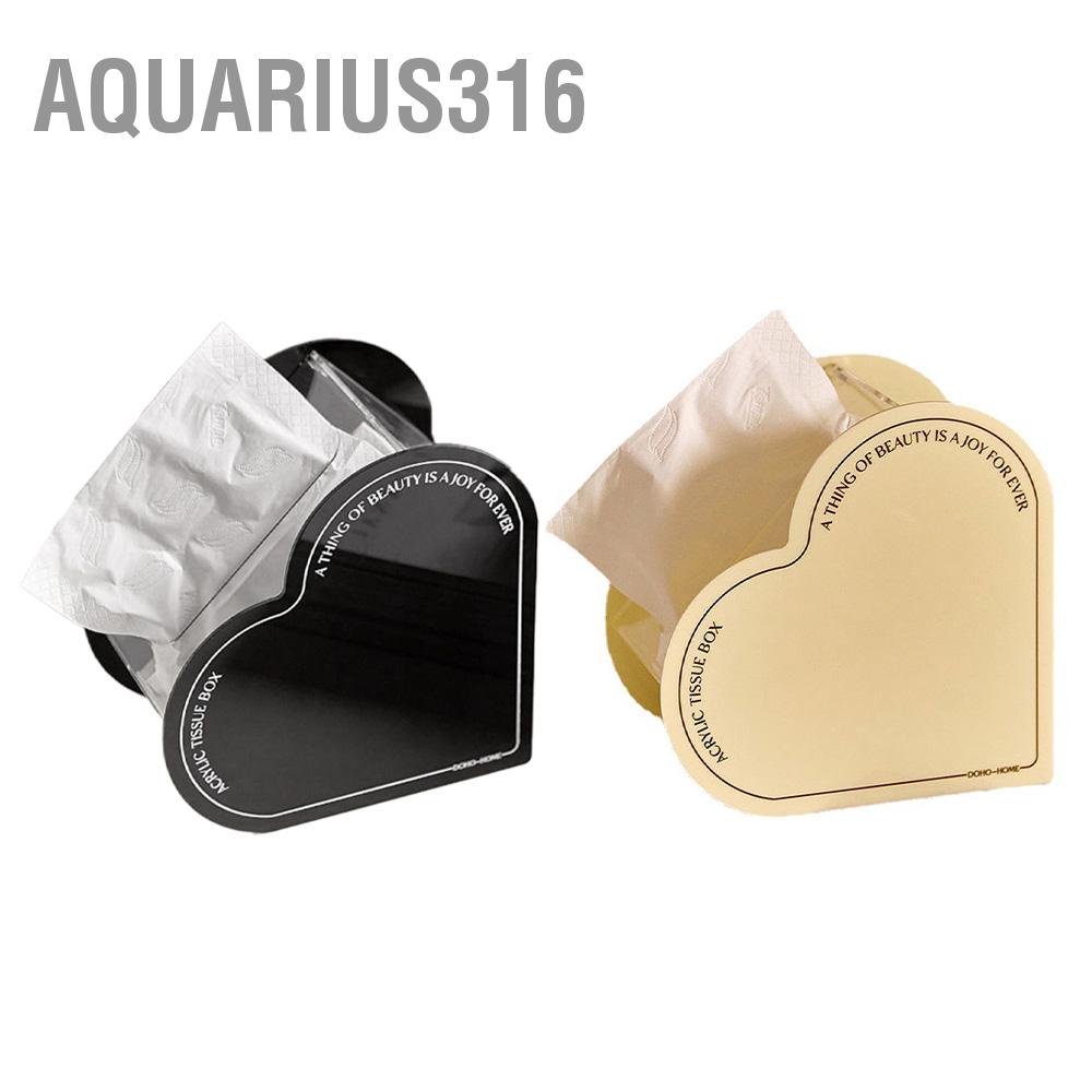 aquarius316-กล่องกระดาษทิชชู่อะคริลิค-รูปหัวใจ-สไตล์นอร์ดิก-เรียบง่าย-สีพื้น-สําหรับตกแต่งบ้าน