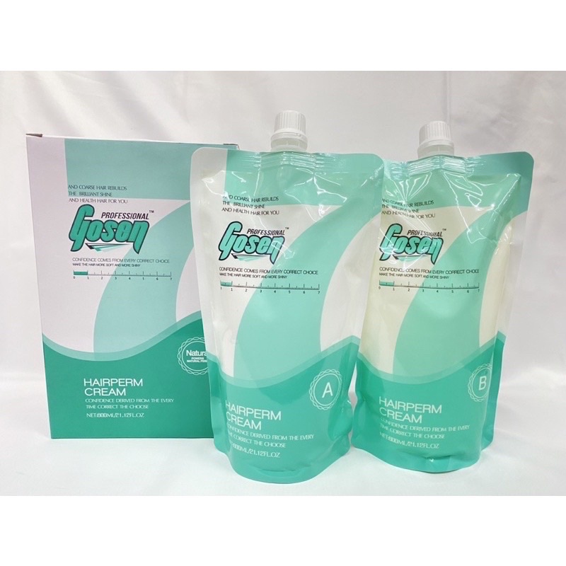 GOSEN HAIR PERM CREAM โกเซ็น แฮร์เพิร์ม ครีม ชุดยืด 600Ml. Shopee