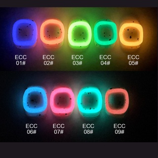 เจลปั้นนูน 5D เรืองแสง UV แบบหลอดบีบ AS Jelly Gel ECC Set 9สี ขนาด10กรัม