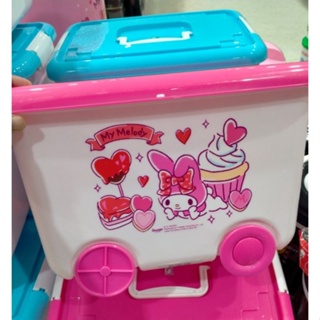 กล่องอเนกประสงค์ กล่องใส่ของ มีล้อ Little Twin Stars My Melody Sanrio
