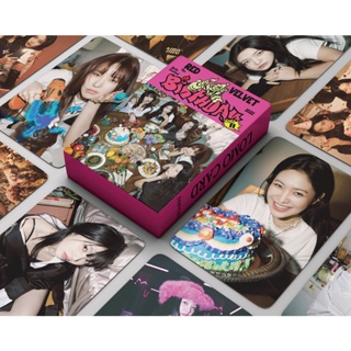 สินค้า LOMO CARD Red Velvet BIRTHDAY โลโม่การ์ด เรดเวลเวตแบบ 2 ด้าน โค้งมน ไร้ขอบ 30-55 ชิ้น/กล่อง 8.7×5.7cm Feel My Rhythm