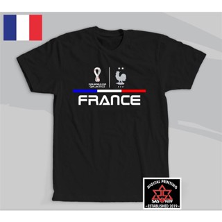 เสื้อยืด พิมพ์ลาย France Fifa World Cup Qatar 2022