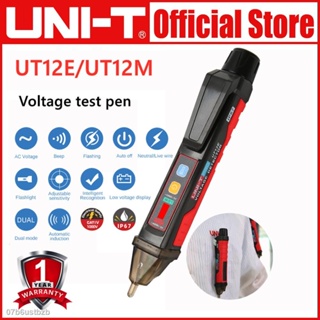 ∈【100% Original Agent】Uni-T Ut12E Ut12M ปากกาเซ็นเซอร์ทดสอบแรงดันไฟฟ้า Ac 24V-1000V สําหรับติดผนัง