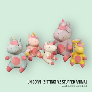 ตุ๊กตายูนิคอร์น (ท่านั่ง) เวอร์ชั่น 2 Unicorn (Sitting) V.2 Stuffed Animal