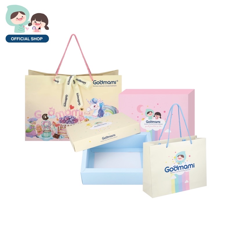 Godmami ถุงและกล่องของขวัญแบรนด์ก๊อดมามี่ น่ารัก พรีเมียม | Shopee Thailand