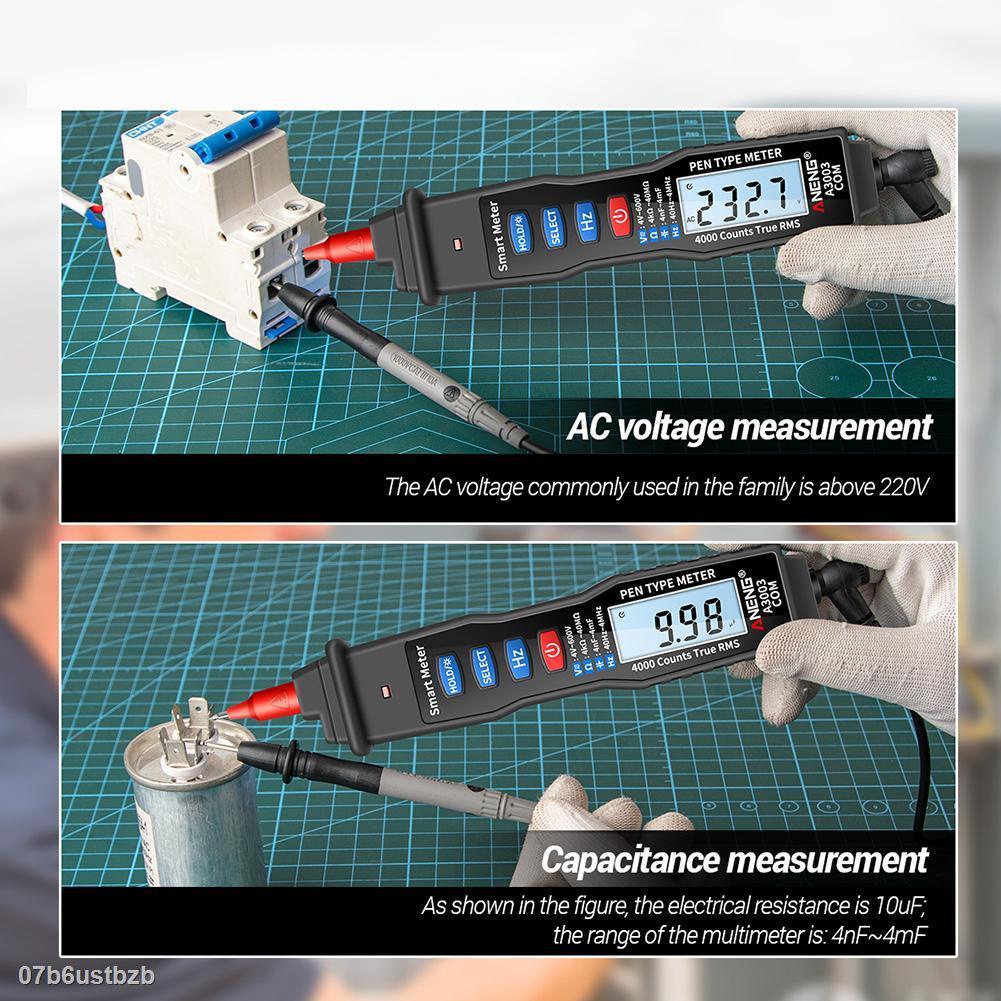 aneng-a3003-ปากกามัลติมิเตอร์ดิจิตอล-4000-counts-พร้อมตัวต้านทานแรงดันไฟฟ้า-ac-dc