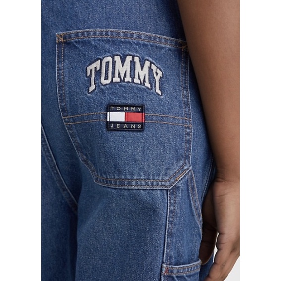 พร้อมส่ง-เอี๊ยมยีนส์-logo-tommy-jeans-overall-ไซส์xl