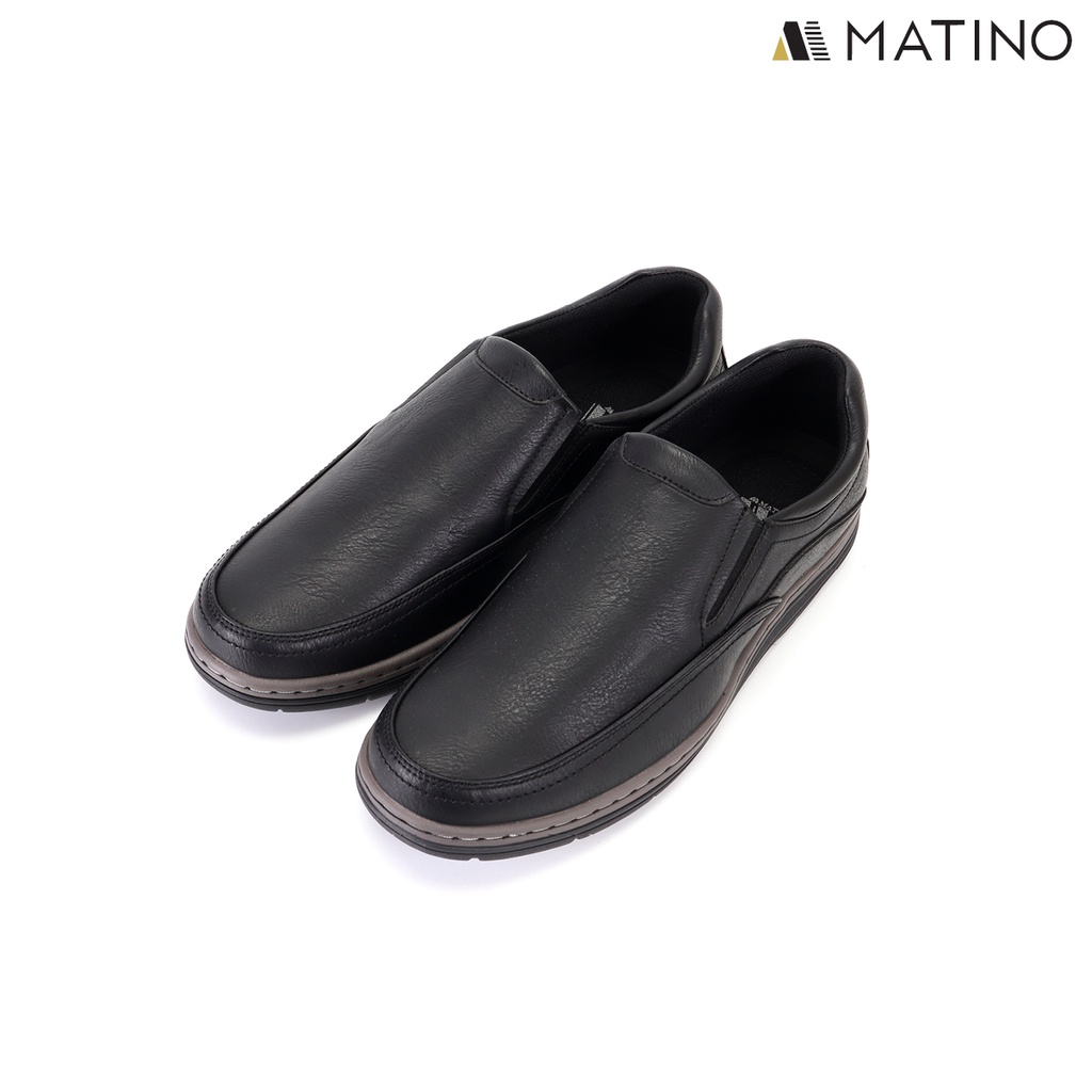 ภาพหน้าปกสินค้าMATINO SHOES รองเท้าหนังชาย รุ่น MC/S 7807 -BLACK/BROWN จากร้าน matinoshoes บน Shopee