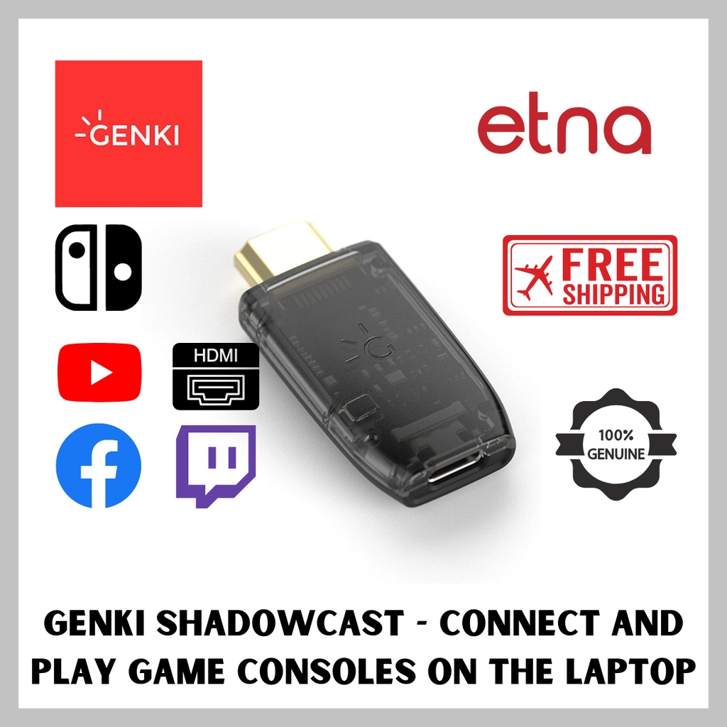 genki-shadowcast-เชื่อมต่อและเล่นเกมคอนโซลบนแล็ปท็อปอย่างง่ายดายจับการ์ดขนาดเล็กที่สุดด้วยประสิทธิภาพสูง