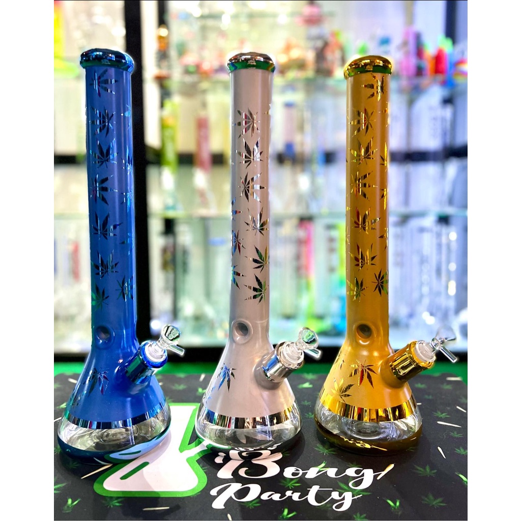 พร้อมส่งในไทย-xl-metallic-gold-bowl-weed-leaf-bong-18-8