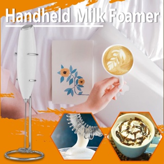 Kitchen Electric Foam Maker Handheld Egg Mixer Milk Frother Battery Operated Drink Making Whisk Coffee Bar