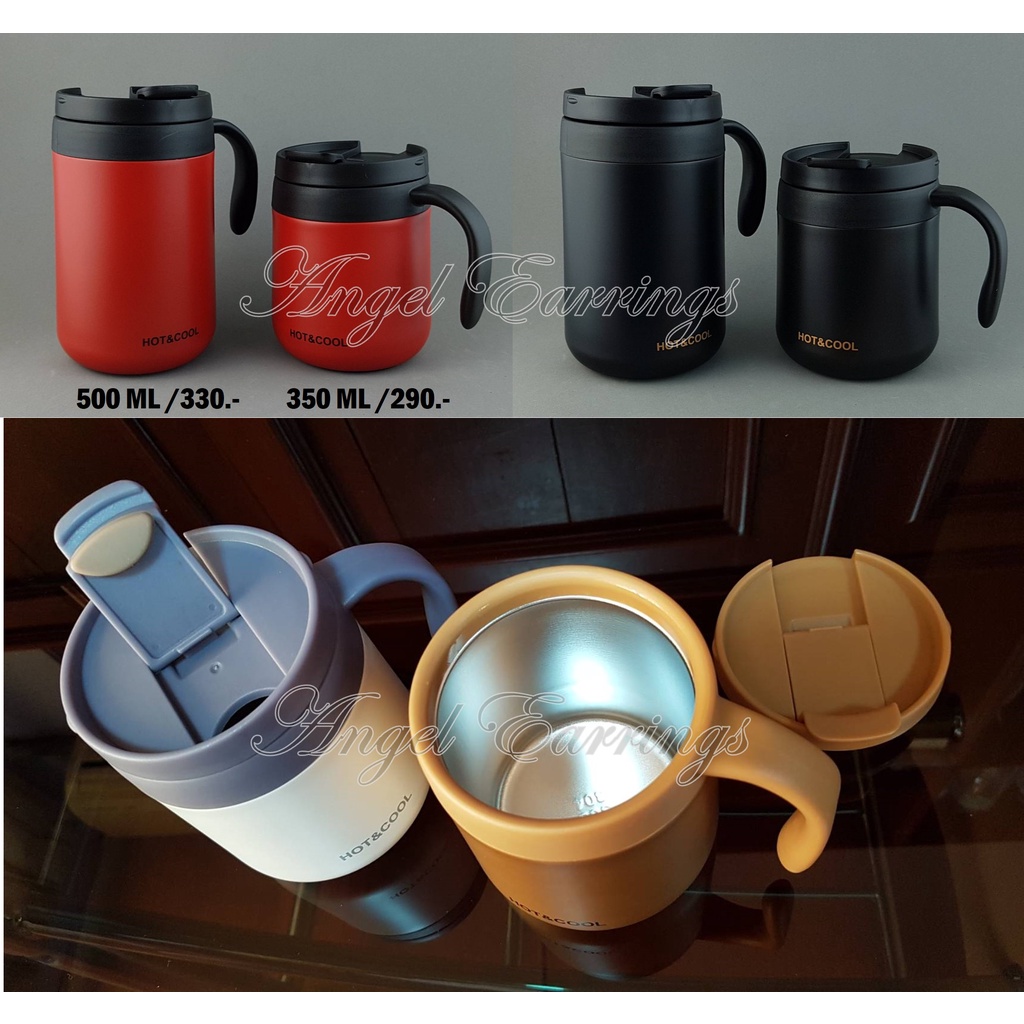 แก้วสเตนเลสทรงหูโค้ง-coffee-mug-hot-amp-cool-แบบฝาล็อค