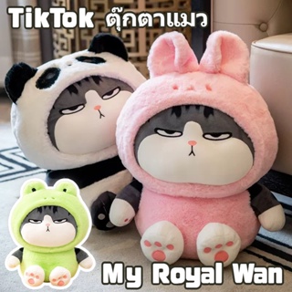 ตุ๊กตาแมว ตุ๊กตาแมวอ้วน ที่สามารถเปลี่ยนร่างได้ ตุ๊กตาตัวใหญ่ กบแมวตุ๊กตา TikTok My Royal Wan
