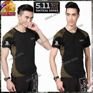 เสื้อยืดคอกลมคอมแบท5.11 Tactical เสื้อยืดชาย เสื้อยืดคอกลมแขนสั้น-ยาวชาย5.11 คอกลมใส่ได้หญิง-ชายเหมาะเดินป่าลาดตระเวน