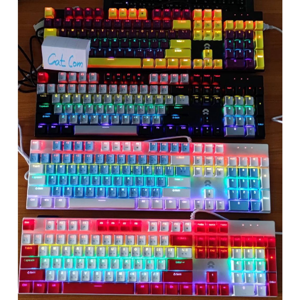 keyboard-gaming-mechanical-oker-k458-mixed-backlit-blueswitch-รับประกัน2ปี