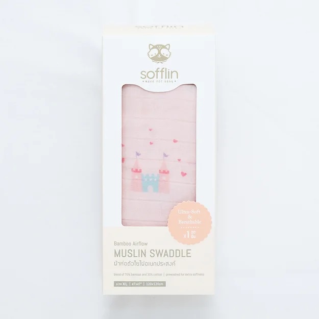 Sofflin Muslin Swaddle XLผ้ามัสลินใยไผ่ XL แพ็ค 1 ผืน อ่อนโยน Shopee