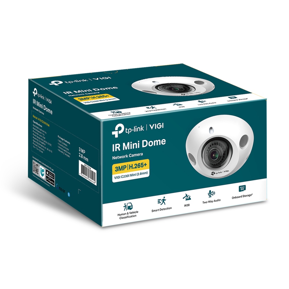 tp-link-กล้องวงจรปิด-3mp-ir-mini-dome-network-camera-พูดคุยโต้ตอบได้-รุ่น-vigi-c230i-mini-เลนส์-2-8mm