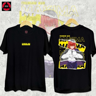 เสื้อผู้ชายเท่ เสื้อยืด Chainsaw Man - Makima Anime Shirtเสื้อยืด_59