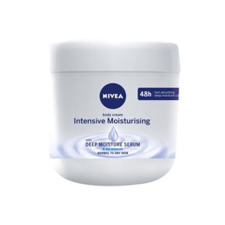 Nivea Intensive Moisturizing Body Cream Normal to Dry Skin 400 ml.สำหรับผิว ธรรมดาถึงผิวแห้ง