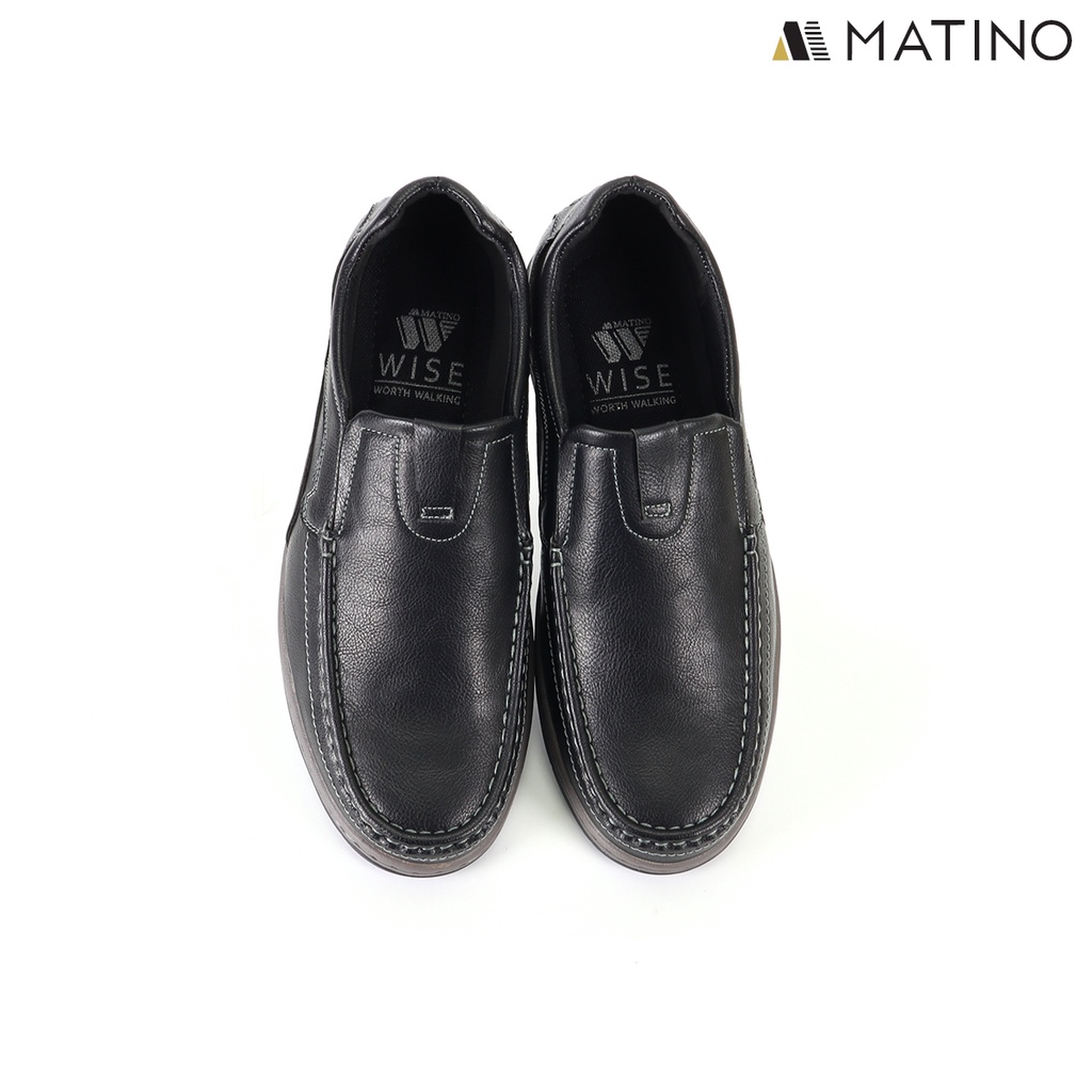 ภาพสินค้าMATINO SHOES รองเท้าหนังชาย รุ่น MC/S 7808 -BLACK/BROWN จากร้าน matinoshoes บน Shopee ภาพที่ 2