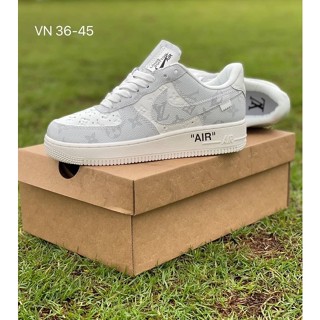 รองเท้าผ้าใบรองเท้าลำลอง Nike Air Force งาน high end1:1+ กล่อง+ใบเสร็จ+รับประกันสินค้าตรงปก 100%