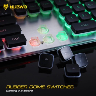 ภาพขนาดย่อของภาพหน้าปกสินค้าNUBWO Fortune Multi-Coler Backligh รุ่น NK32 ไฟสีรุ้ง 7 สี LED คีย์บอร์ดเกมมิ่ง (ประกัน 1 ปี) จากร้าน mameeitshop บน Shopee ภาพที่ 7