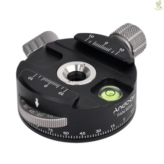 Andoer PAN-60H Panoramic Ball Head Tripod Head with Indexing Rotator, AS Type Clamp