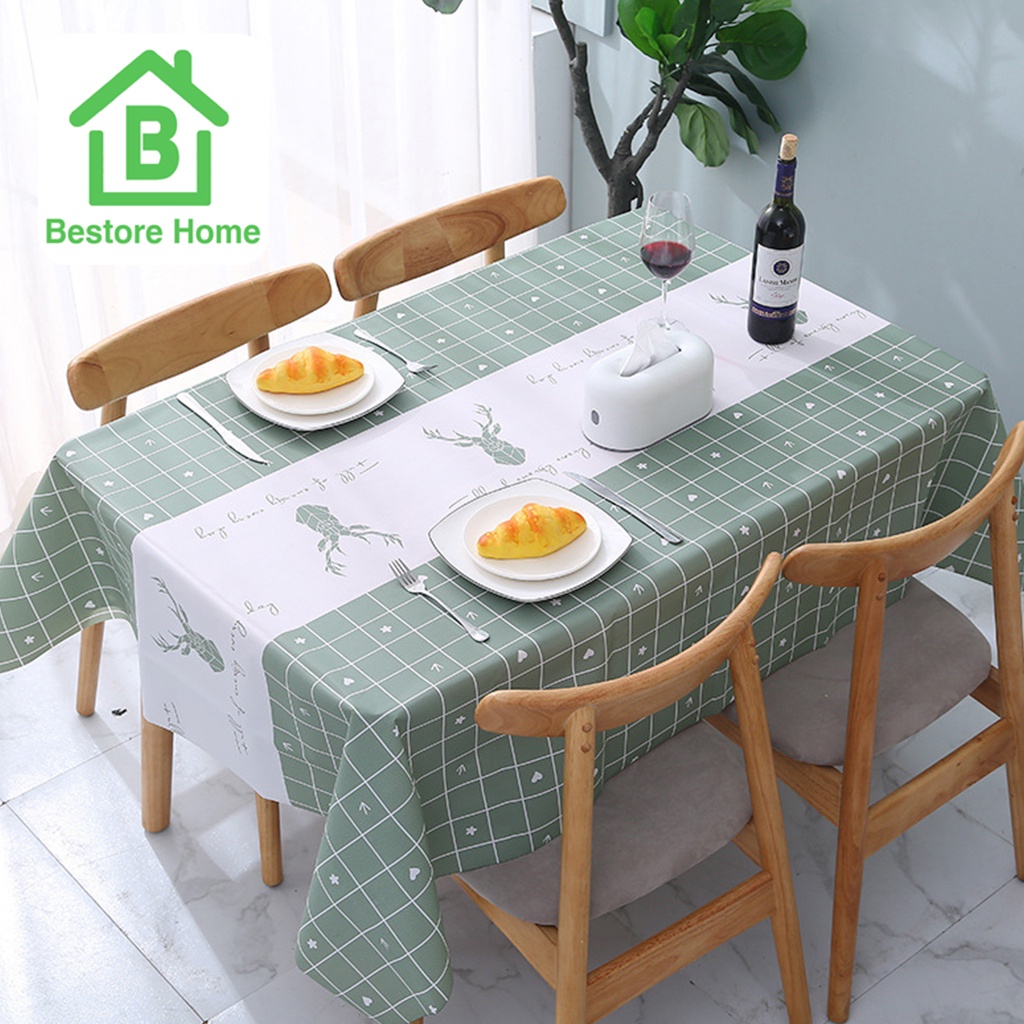 bestorehome-ผ้าปูโต๊ะ-ผ้าคลุมโต๊ะ-กันน้ำ-มี-2ขนาด