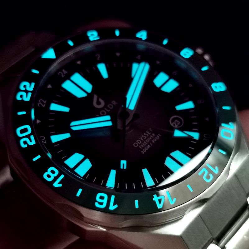 นาฬิกา-boldr-freediver-gmt-sp1961-เครื่อง-automatic-true-gmt-ขอบสไปรท์