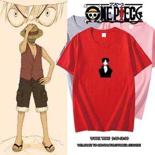 เสื้อคู่ One Piece Monkey·D·Luffy เสื้อยืดผู้หญิง เสื้อยืดน่ารักๆ ปรับแต่งได้ เสื้อยืดเปล่า เสื้อยืดสวยๆ_17