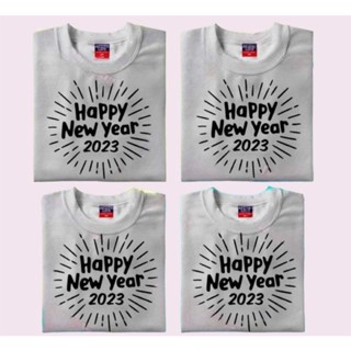 HAPPY NEW YEAR 2023 TSHIRT SHIRT TEES UNISEX CUSTOMIZEเสื้อยืด