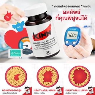 ภาพขนาดย่อของภาพหน้าปกสินค้าคินน์ นัตโตะ ลดคอเลสเตอรอล (Kinn Natto) 2 กระปุกแถม 2 กระปุก แถมเพิ่มพิเศษคินน์หลินจือ จากร้าน kongdeeshoppingonline บน Shopee ภาพที่ 2