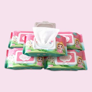 Chers กระดาษเปียก กระดาษทิชชู่เปียก Baby Wipes สูตรน้ำบริสุทธิ์ 80 แผ่น