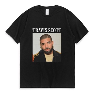 เสื้อยืดพิมพ์ลาย เสื้อยืดแขนสั้น พิมพ์ลายอัลบั้มแร็ปเปอร์ Drake Boys Lil Baby Travis Scott สไตล์ฮิปฮอป สําหรับผู้ชาย