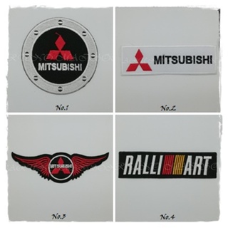 Mitsubishi ตัวรีดติดเสื้อ ตกแต่งเสื้อผ้า หมวก กระเป๋า กางเกงยีนส์ Embroidered Iron On Jacket Car
