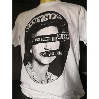 เสื้อยืดเสื้อวงนำเข้า Sex Pistols God Save The Queen Sid Vicious Johnny Rotten Punk Rock Retro Style Vintage T-Shir_15