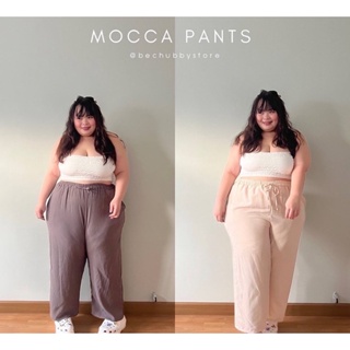 “Mocca pants” กางเกงขายาวเอวสม็อค กางเกงเอว60นิ้ว กางเกงใส่สบาย กางเกงผ้ายืด กางเกงสาวอวบ กางเกงไซต์ใหญ่