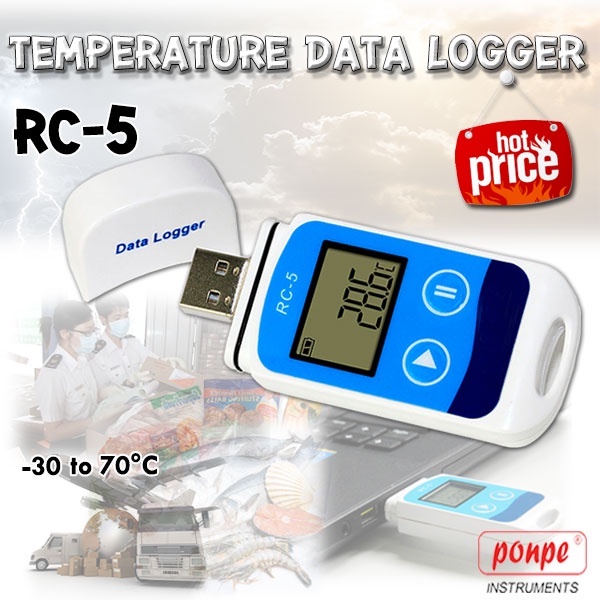 RC-5 ELITECH เครื่องวัดและบันทึกอุณหภูมิ TEMPERATURE DATA LOGGER[ของแท้ ...