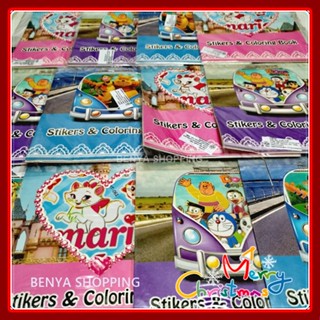 ของเล่น 12 ชิ้น สติ๊กเกอร์เล่มใหญ่ 108 มี สติ๊กเกอร์ประมาณ 4 แผ่น และระบายสี อีก2 แผ่น (มีลายไม่เยอะค่ะ) สติกเกอร์