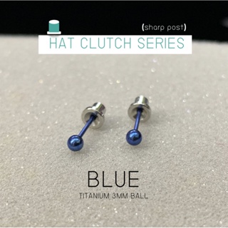 (ไทเทเนี่ยม100% สำหรับเจาะ)แป้นหมวก สีฟ้า 3 mm แพคเกจปลอดเชื้อ ปลอดภัย100%_HC371T