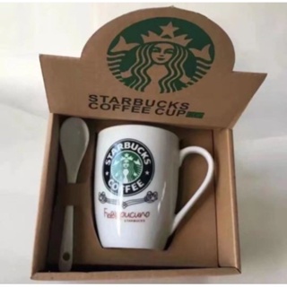 พร้อมส่ง ถ้วยกาแฟร้อน กาแฟสตาร์บัคส์ เซรามิค อย่างดี ลายน่ารัก