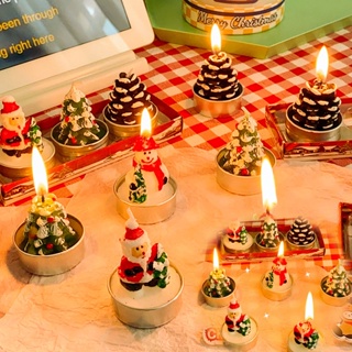 พร้อมส่ง🔥Christmas Candle เทียนหอมคริสมาสต์ ตกแต่งคริสมาส ของขวัญคริสมาสต ของตกแต่งคริสต์มาส