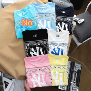 (พร้อมส่ง)New MLB สาวกต้องไม่พลาด NY LA เสื้อยืดคอกลมMLB