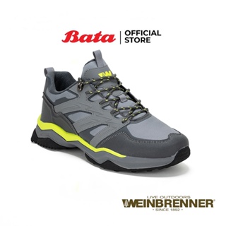 Bata บาจา รองเท้าผ้าใบแบบผูกเชือก หุ้มส้น ใส่ลำลอง สวมใส่ง่าย กระชับเท้า ดีไซน์เท่ห์  รุ่น KAILAS สีเทา 8302808