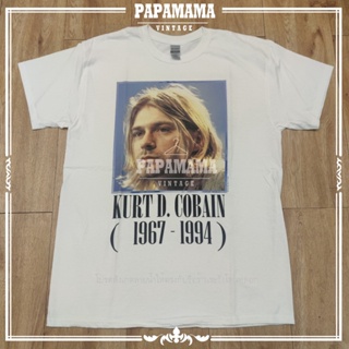 [ปรับแต่งได้][ NIRVANA ] Kurt D.Cobain 1967-1994 DTG เสื้อวง เสื้อทัวร์ เสื้อร๊อค papamama vintage_18