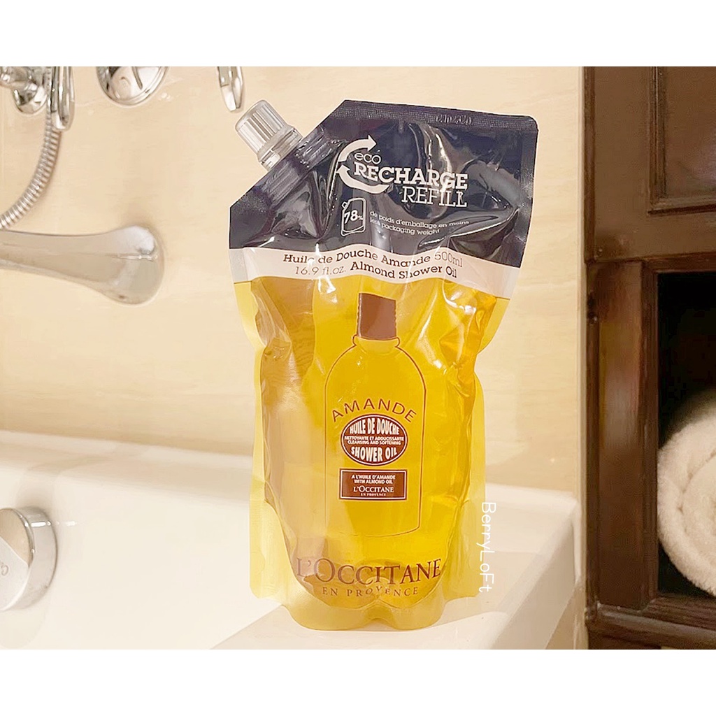 ป้ายKing Power L'OCCITANE Almond Shower Oil EcoRefill 500 ml. Shopee