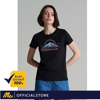 Mc Jeans  เสื้อยืดผู้หญิง แขนสั้น สีดำ MTSZ455เสื้อยืดอินเทรนด์_21