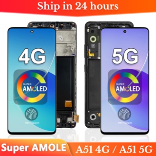 ของแท้ 100% 6.5 &amp;#39;&amp;#39หน้าจอสัมผัส LCD SM-A515F DST แบบเปลี่ยน สําหรับ Samsung Galaxy A51 4G A51 5G LCD SM-A516B DS