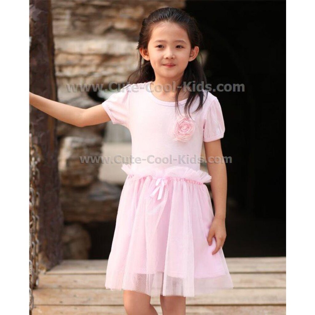 dress-052-ชุดกระโปรง-สาวน้อย-สีชมพู-ไซค์130
