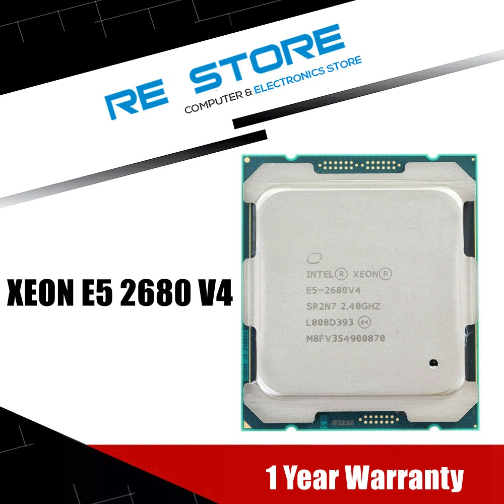 【พร้อมส่ง】intel Xeon E5 2680 v4 โปรเซสเซอร์ CPU 14 แกน 2.40GHz 35MB L3 ...